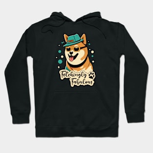 Stylish Dog Shiba Inu Vintage Style Hoodie